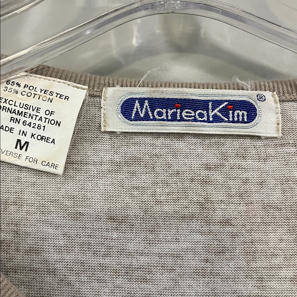 Vintage Y2K/90s - Mariea Kim, M, patchwork tshirt - Picture 4 of 6